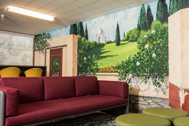 interior of the Mahatma Gandhi lounge