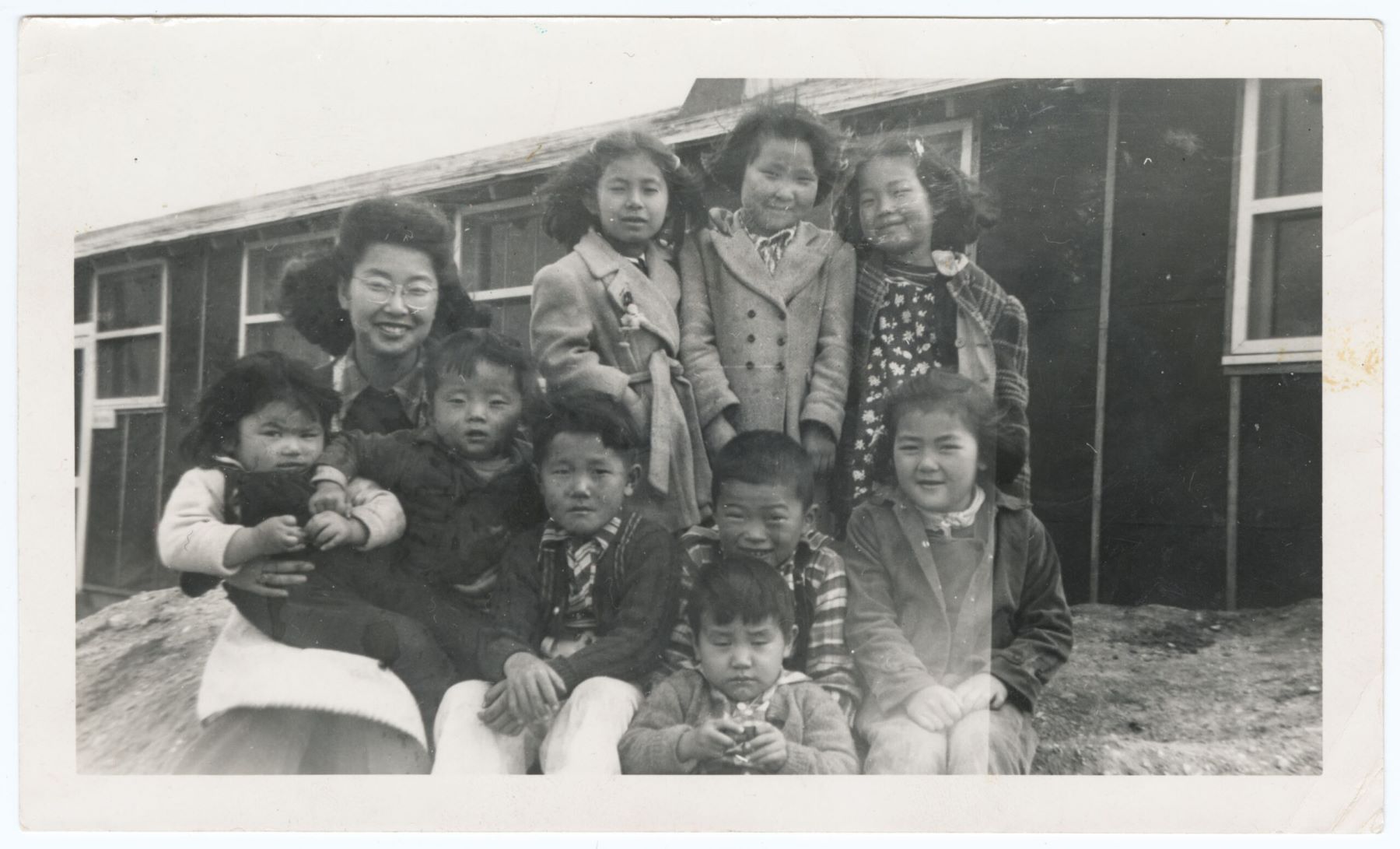 Yuri posed with her Sunday School students